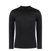 Bedrukt T-shirt met lange mouwen Emporio Armani , Black , Heren