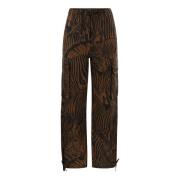 Wide Trousers Max Mara Weekend , Brown , Dames