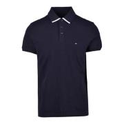 Katoen Elastaan Polo Shirt Tommy Hilfiger , Blue , Heren