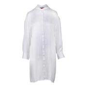 Zijden Elastaan Shirt Wild Cashmere , White , Dames