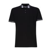 Zwarte T-shirts en Polos Versace Jeans Couture , Black , Heren