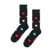 Hart Sokken Happy Socks , Black , Heren