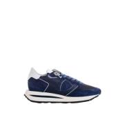 Hoge Top Leren Sneakers Philippe Model , Blue , Heren