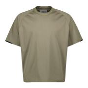 Groene Ronde Hals Korte Mouw T-shirt Sacai , Green , Heren