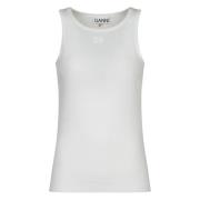 Witte Stijlvolle Top Ganni , White , Dames