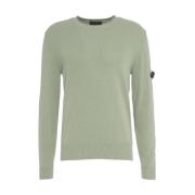 Groene Gebreide Trui Sweater Stijlvol Comfortabele Pasvorm Peuterey , ...