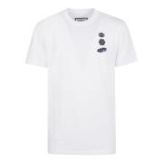 Auto Race Ronde Hals T-shirt Philipp Plein , White , Heren