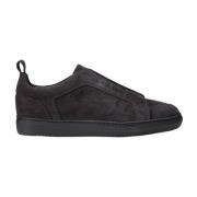 Heren suède sneaker | houtskool grijs Doucal's , Gray , Heren