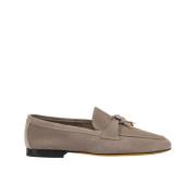 Dames loafer van suède | taupe Doucal's , Gray , Dames