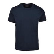 Katoen Elastaan T-shirt Peuterey , Blue , Heren