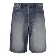 Denim Shorts met knoopsluiting Kenzo , Blue , Heren