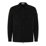 Heren Overhemden Stone Island , Black , Heren