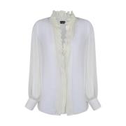 Witte Casual Overhemden Tom Ford , White , Dames