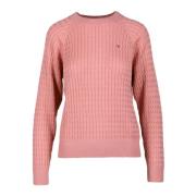 Katoenen Gebreide Trui Tommy Hilfiger , Pink , Dames