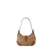 Bruine Canvas Hobo Tas Coach , Brown , Dames