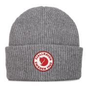 Vintage Logo Wollen Beanie Hoed Grijs Fjällräven , Gray , Unisex