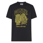 Stijlvolle Jurkencollectie Ganni , Black , Dames