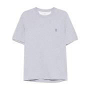 Grijze T-shirts en Polo's Brunello Cucinelli , Gray , Heren