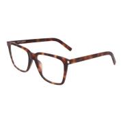 Smalle Stijl Bril Saint Laurent , Brown , Unisex