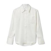 Rumi Satijnen Shirt Axel Arigato , White , Dames