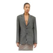 Mohair Wol Blend Blazer Maison Margiela , Gray , Dames