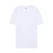 Casual Katoenen T-shirt voor Mannen Ami Paris , White , Heren