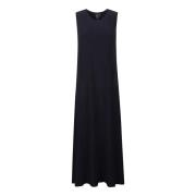 Stijlvolle Mouwloze Maxi Jurk Norma Kamali , Black , Dames