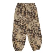 Camo Cargo Katoenen Broek Vrouw Disclaimer , Brown , Dames