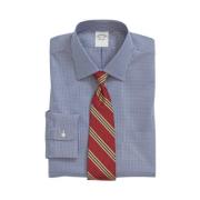 Regular Fit Non-Iron Gingham Overhemd met Ainsley Kraag Brooks Brother...