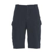 Blauwe Linnen Cargoshorts Stijlvolle Zomer Transit , Blue , Heren