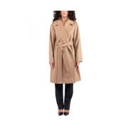 Elegante Wollen Jas Max Mara Studio , Brown , Dames