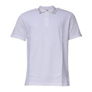 Wit Goud Gekraagd Polo T-shirt Versace , White , Heren