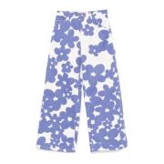 Bloemen Denim Lavendel/Wit Marni , Multicolor , Dames