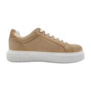 Sneaker in Satin Corda Stijl Pinko , Beige , Dames