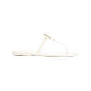 Witte Sandalen met Goudkleurige Details Tory Burch , White , Dames