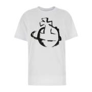 Oversized Wit Katoenen T-shirt Vivienne Westwood , White , Dames