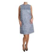 Elegante franje shiftjurk Dolce & Gabbana , Blue , Dames