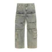 Grijze Cargo Denim Golfoppervlak Entire Studios , Blue , Heren