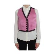 Luxe Torero-geïnspireerde vest in roze en zwart Dolce & Gabbana , Pink...