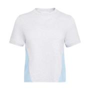 Gepaneelde Ronde Hals T-shirts en Polos JW Anderson , Gray , Dames