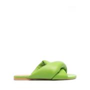 Platte Twist Sandaal voor vrouwen JW Anderson , Green , Dames