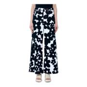 Dillies Print Katoenen Broek Marni , Black , Dames