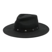 Stud Embellished Hat Dondup , Black , Dames