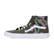 Hoge Camo Sneaker Olijf/Wit Vans , Multicolor , Heren