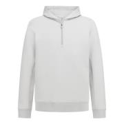 B Tech Half-Zip Hoodie in lichtgewicht scuba Boggi Milano , Gray , Her...