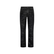 Vintage Stijl Denim Broek Roberto Cavalli , Black , Heren