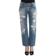 Chic Boyfriend Blue Wash Jeans John Galliano , Blue , Dames