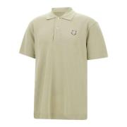 Groen Poloshirt met Vos Logo Maison Kitsuné , Green , Heren