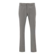 Stretch Katoenen Broek Licht Grijs Dondup , Gray , Heren