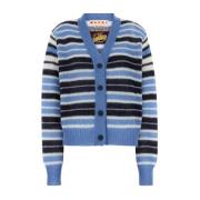 Kleurrijke Mohair Blend Cardigan Marni , Multicolor , Dames